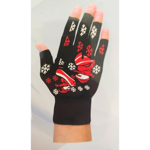 Small Carpel Tunnel Christmas Themed Compression Arthritis Gloves - Picture 1 of 4